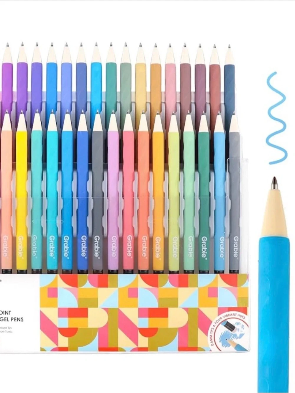 NWT Grabie medium point erasable gel pen set of 36